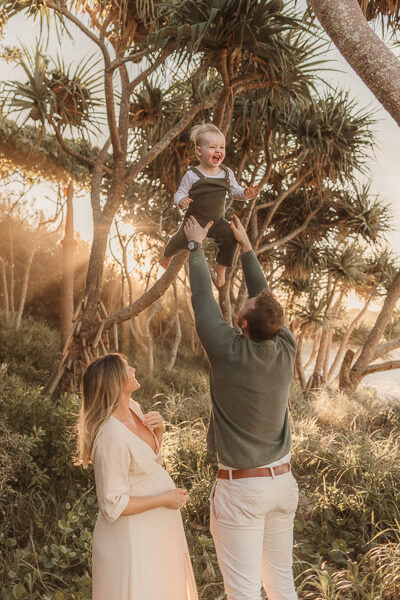 Photos by Jordi - Shadow play, Northern NSW sunrise maternity session.
